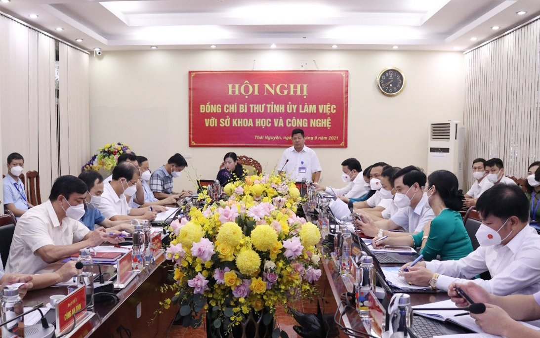 Đồng chí Bí thư Tỉnh ủy làm việc với Sở Khoa học và Công nghệ tỉnh Thái Nguyên -0
