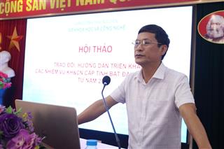 Hội thảo trao đổi, hướng dẫn triển khai các nhiệm vụ KH&CN cấp tỉnh bắt đầu thực hiện từ năm 2025